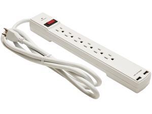 Innovera 71660 Surge Protector, 6 Outlets / 2 USB Charging Ports, 6.0 Feet Cord, 1080 Joules, White Innovera 71660 Surge Protector, 6 Outlets / 2 USB Charging Ports, 6.0 Feet Cord, 1080 Joules, White