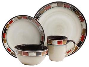 Gibson Overseas 114348.16R Roja 16Pc Dinnerware Set Gibson Overseas 114348.16R Roja 16Pc Dinnerware Set