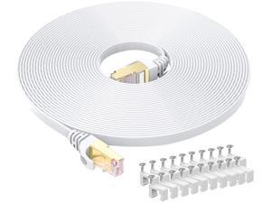 NEK Cat 8 Ethernet Cable 33 ft. 26AWG Heavy Duty High Speed RJ45 Patch Cord, Cat8 LAN Gold Plated 40Gbps 2000Mhz Network, Indoor, Outdoor & Weatherproof S/FTP UV Resistant for Router/Modem/Gaming NEK Cat 8 Ethernet Cable 33 ft. 26AWG Heavy Duty High Speed RJ45 Patch Cord, Cat8 LAN Gold Plated 40Gbps 2000Mhz Network, Indoor, Outdoor & Weatherproof S/FTP UV Resistant for Router/Modem/Gaming
