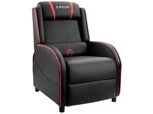 Homall Gaming Recliner Chair Single Living Room Sofa Recliner Black PU Leather Recliner Seat (Red/Black) Homall Gaming Recliner Chair Single Living Room Sofa Recliner Black PU Leather Recliner Seat (Red/Black)