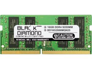 Black Diamond Memory 16GB 260-Pin DDR4 SO-DIMM DDR4 2666 (PC4 21300) Laptop Memory Model BD16G2666MQN25 Black Diamond Memory 16GB 260-Pin DDR4 SO-DIMM DDR4 2666 (PC4 21300) Laptop Memory Model BD16G2666MQN25