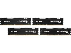 HyperX Fury 64GB (4 x 16GB) DDR4 2133MHz DRAM (Desktop Memory) CL14 1.2V Black DIMM (288-pin) HX421C14FBK4/64 (Intel XMP, AMD Ryzen)