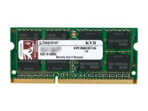 Kingston 4GB 204-Pin DDR3 SO-DIMM DDR3 1066 (PC3 8500) Laptop Memory Model KVR1066D3S7/4G