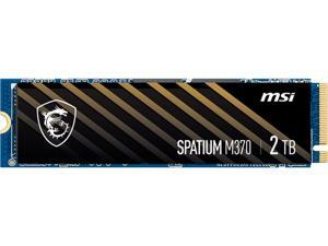 MSI SPATIUM Series M.2 2280 2TB PCIe Gen3 x4, NVMe 1.3 3D NAND Internal Solid State Drive (SSD) M370 MSI SPATIUM Series M.2 2280 2TB PCIe Gen3 x4, NVMe 1.3 3D NAND Internal Solid State Drive (SSD) M370