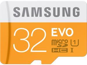 Samsung 32GB EVO microSDHC UHS-I/U1 Class 10 Memory Card with Adapter, Speed Up to 48MB/s (MB-MP32DA/AM) [Old Speed]