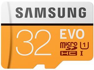 Samsung 32GB EVO microSDHC UHS-I/U1 Memory Card with Adapter, Speed Up to 95MB/s (MB-MP32GA/AM)