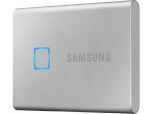 SAMSUNG T7 Touch Portable SSD 500GB - Up to 1050 MB/s - USB 3.2 External Solid State Drive, Silver (MU-PC500S/WW)