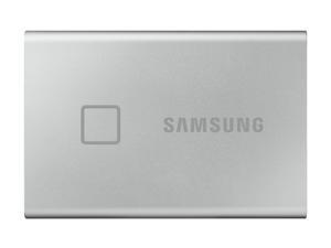 SAMSUNG T7 Touch Portable SSD 500GB - Up to 1050 MB/s - USB 3.2 External Solid State Drive, Silver (MU-PC500S/WW) SAMSUNG T7 Touch Portable SSD 500GB - Up to 1050 MB/s - USB 3.2 External Solid State Drive, Silver (MU-PC500S/WW)