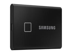 SAMSUNG T7 Touch Portable SSD 1TB - Up to 1050 MB/s - USB 3.2 External Solid State Drive, Black (MU-PC1T0K/WW) SAMSUNG T7 Touch Portable SSD 1TB - Up to 1050 MB/s - USB 3.2 External Solid State Drive, Black (MU-PC1T0K/WW)
