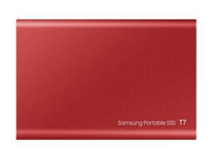 SAMSUNG T7 Portable SSD 2TB - Up to 1050MB/s - USB 3.2 External Solid State Drive, Red (MU-PC2T0R/AM) SAMSUNG T7 Portable SSD 2TB - Up to 1050MB/s - USB 3.2 External Solid State Drive, Red (MU-PC2T0R/AM)