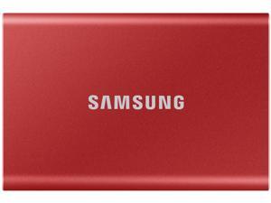 SAMSUNG T7 Portable SSD 2TB - Up to 1050MB/s - USB 3.2 External Solid State Drive, Red (MU-PC2T0R/AM)