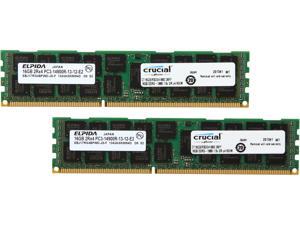 Crucial 32GB (2 x 16GB) 240-Pin DDR3 SDRAM DDR3 1866 (PC3 14900) Server Memory Model CT2K16G3ERSDD4186D Crucial 32GB (2 x 16GB) 240-Pin DDR3 SDRAM DDR3 1866 (PC3 14900) Server Memory Model CT2K16G3ERSDD4186D