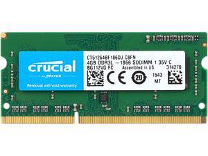 Crucial 4GB 204-Pin DDR3 SO-DIMM DDR3L 1866 (PC3L 14900) Memory Model CT51264BF186DJ