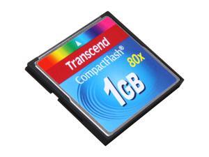 Transcend 1GB Compact Flash (CF) Flash Card Model TS1GCF80