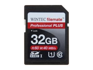Wintec Filemate Professional Plus 32GB Secure Digital High-Capacity (SDHC) Flash Card Model 3FMSD32GBU1PI-R
