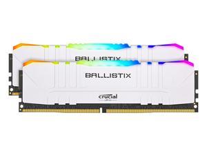 Crucial Ballistix RGB 3600 MHz DDR4 DRAM Desktop Gaming Memory Kit 16GB (8GBx2) CL16 BL2K8G36C16U4WL (WHITE)