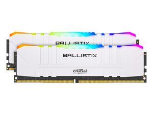 Crucial Ballistix RGB 3200 MHz DDR4 DRAM Desktop Gaming Memory Kit 32GB (16GBx2) CL16 BL2K16G32C16U4WL (WHITE) Crucial Ballistix RGB 3200 MHz DDR4 DRAM Desktop Gaming Memory Kit 32GB (16GBx2) CL16 BL2K16G32C16U4WL (WHITE)