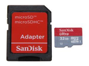 SanDisk Ultra UHS-I 32GB microSDHC Flash Card Model SDSDQUI-032G-A11