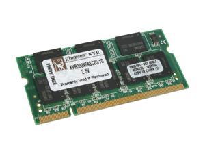 Kingston ValueRAM 1GB 200-Pin DDR SO-DIMM DDR 333 (PC 2700) Laptop Memory Model KVR333X64SC25/1G