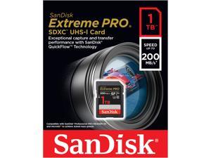 SanDisk 1TB Extreme Pro SDXC UHS-I/U3 V30 Class 10 Memory Card, Speed Up to 200MB/s (SDSDXXD-1T00-GN4IN)