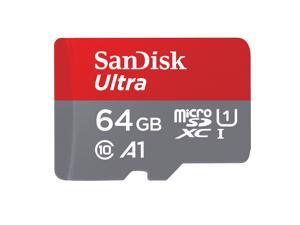 SanDisk 64GB Ultra microSDXC A1 UHS-I/U1 Class 10 Memory Card with Adapter, Speed Up to 140MB/s (SDSQUAB-064G-GN6MA)