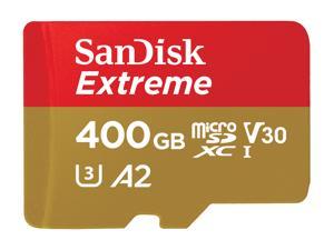SanDisk 400GB Extreme microSDXC UHS-I/U3 A2 Memory Card with Adapter, Speed Up to 160MB/s (SDSQXA1-400G-GN6MA)