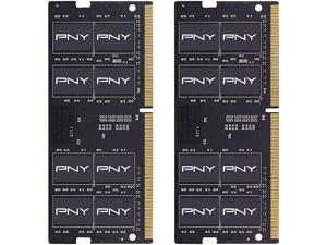 PNY 64GB (2 x 32GB) 260-Pin DDR4 SO-DIMM DDR4 2666 (PC4 21300) Laptop Memory Model MN64GK2D42666
