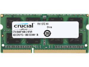 Crucial CT204864BF160B  16Go Mémoire DDR3L, 1600 MT/s, PC3L-12800, SODIMM, 204-Pin 