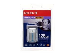 SanDisk 128MB Memory Stick Pro Duo MS Pro Duo Flash Media Model SDMSPD128A10