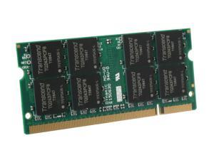 Transcend 2GB 200-Pin DDR2 SO-DIMM DDR2 800 (PC2 6400) Laptop Memory Model JM800QSU-2G