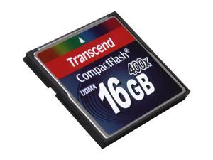 Transcend 16GB Compact Flash (CF) 400X Flash Card Model TS16GCF400