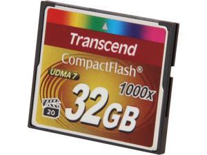 Transcend 32GB CompactFlash Memory Card 1000x TS32GCF1000 
