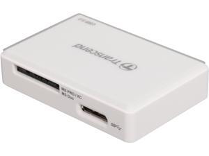 Transcend TS-RDF8K USB 3.0 Support SDHC/SDXC/UDMA6/UDMA7 CF and MSXC, with CF, SD, and Micro Slot Flash Card Reader - White