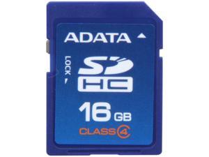 ADATA 16GB Class 4 Secure Digital High-Capacity (SDHC) Flash Card Model ASDH16GCL4-R