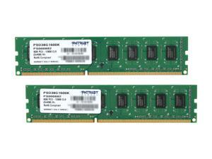 Patriot Signature 8GB (2 x 4GB) DDR3 1600 (PC3 12800) Desktop Memory Model PSD38G1600K