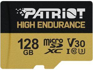 Patriot EP Series 128GB microSDXC High Endurance Flash Card, w/ SD Adapter Model PEF128GE31MCH