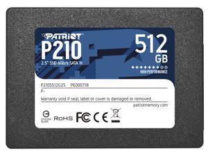 Patriot P210 2.5" 512GB SATA III Internal Solid State Drive (SSD) P210S512G25