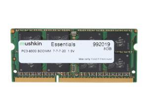 Mushkin Enhanced Essentials 8GB 204-Pin DDR3 SO-DIMM DDR3 1066 (PC3 8500) Laptop Memory Model 992019