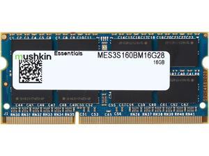 Mushkin Enhanced Essentials 16GB 204-Pin DDR3 SO-DIMM DDR3L 1600 (PC3L 12800) Laptop Memory Model MES3S160BM16G28