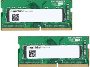 Mushkin Enhanced Essentials 32GB (2 x 16GB) 260-Pin DDR4 SO-DIMM DDR4 3200 (PC4 25600) Laptop Memory Model MES4S320NF16GX2