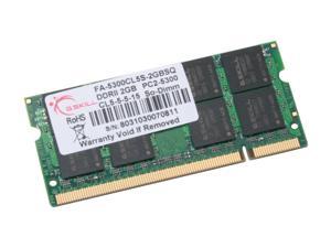 G.SKILL 2GB DDR2 667 (PC2 5300) Memory For Apple Notebook Model FA-5300CL5S-2GBSQ