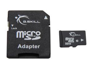 G.SKILL 32GB microSDHC Flash Card w/ SD Adapter Model FF-TSDG32GA-C6 G.SKILL 32GB microSDHC Flash Card w/ SD Adapter Model FF-TSDG32GA-C6