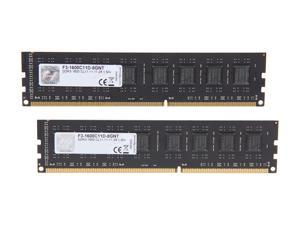 G.SKILL Value 8GB (2 x 4GB) DDR3 1600 (PC3 12800) Desktop Memory Model F3-1600C11D-8GNT