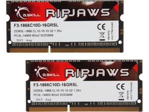 G.SKILL Ripjaws Series 16GB (2 x 8GB) 204-Pin DDR3 SO-DIMM DDR3 1866 (PC3 14900) Laptop Memory Model F3-1866C10D-16GRSL