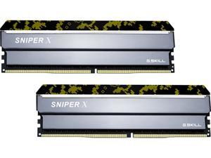 G.SKILL Sniper X Series 32GB (2 x 16GB) DDR4 3200 (PC4 25600) Desktop  Memory Model F4-3200C16D-32GSXKB