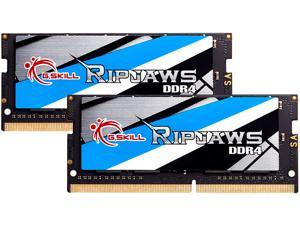 G.SKILL Ripjaws Series 32GB (2 x 16GB) 260-Pin DDR4 SO-DIMM DDR4 3200 (PC4 25600) Laptop Memory Model F4-3200C18D-32GRS