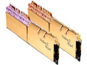 G.SKILL Trident Z Royal Series 32GB (2 x 16GB) 288-Pin RGB DDR4 SDRAM DDR4 3200 (PC4 25600) Desktop Memory Model F4-3200C16D-32GTRG
