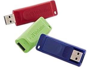 Verbatim 8GB Store 'n' Go USB Flash Drive - 3pk - Red, Green, Blue
