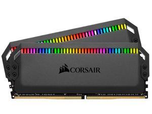 CORSAIR Dominator Platinum RGB 32GB (2 x 16GB) DDR4 3200 (PC4 25600) Desktop Memory Model CMT32GX4M2C3200C16