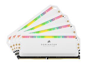 CORSAIR Dominator Platinum RGB 32GB (4 x 8GB) 288-Pin PC RAM DDR4 3200 (PC4 25600) Desktop Memory Model CMT32GX4M4C3200C16W